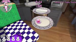 seeing marble maid touch herself in the bath