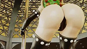 Bowsette moviendo ese culo en el tubo