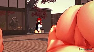 Accidental threesome in full fantasy movie with big tits