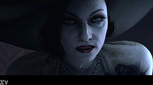 lady dimitrescu gives a blowjob