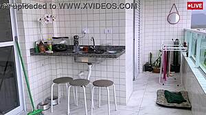 I hired this maid look at her shorts she is very naughty and sucked me