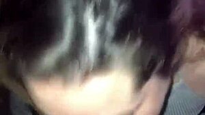 Blonde gives a hot cock suck and gets face covered