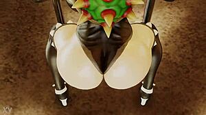 Bowsette moviendo ese culo en el tubo