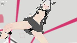 Azumaim loki hentai mmd 3d white hair clip