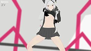 Azumaim loki hentai mmd 3d white hair clip
