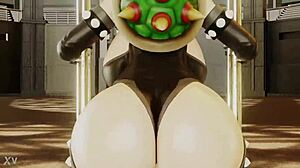 Bowsette moviendo ese culo en el tubo