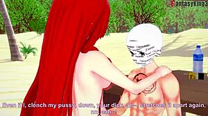 parasoul bikini beach sex 2 skullgirls full scene