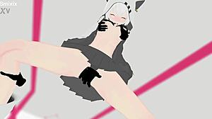 Azumaim loki hentai mmd 3d white hair clip