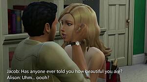 Shy 18 year old teen gets creampied for first time in sims