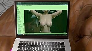 eve gets jealous and gives a titty fuck