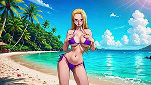 one piece babes dance topless and nude in tiny bikinis for ai fans