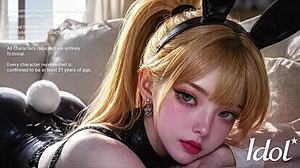 my korean stepsister excites me with a sex bunny costume ai
