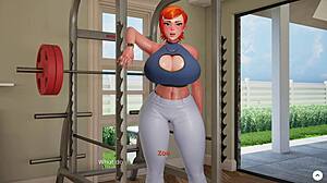 Big Titty Gwen Shows Thick Ass While Working Out