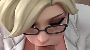 mercy gives a blowjob loop rewinds