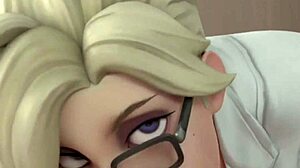 mercy gives a blowjob loop rewinds