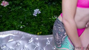 Pervect dutch girl sacha carina takes a huge cock