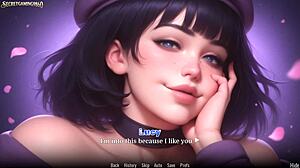 Crazy cute girlfriend Lucy gets obsessed in hentai