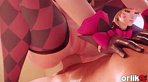 d va enjoys exciting beach adventures in popular 3d overwatch animation series
