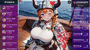 Hot viking gets naughty hentai clicker game hentai clicker Raven ep2