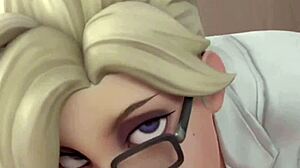 mercy gives a blowjob loop rewinds