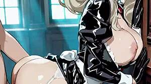 Ann takamaki maid pov bouncing her huge ass on your cock