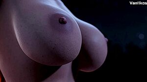 big tits redhead teacher gives public handjob and 69