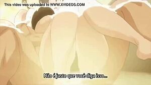 Huge cock hentai overflow with creampie action