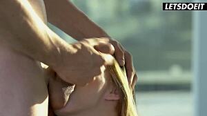 sloppy blowjob to facial she takes every drop