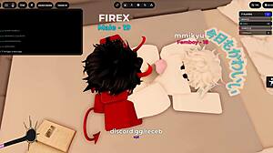 chico demonio se coje a un femboy en roblox