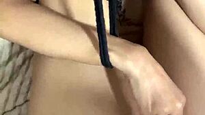 orgasm squirt and creampie pov while tied up