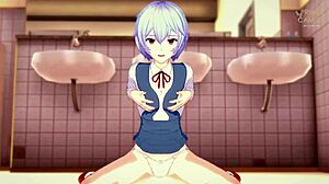 animegirl dripping wet right after shower