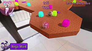 flying through levels to see sexy maid porn