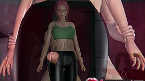 sexy uzumaki kushine cameltoe thighjob and creampie in rule34 3d hentai
