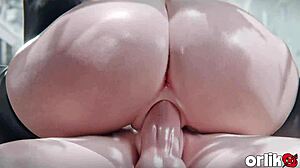 2b rides big cock outdoors