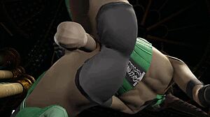 Mileena and jade have a threesome in 3d porn