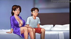 stepmom stayed silent as i touched her big asian tits making me nervous