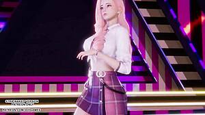 mmd seraphine dances sexy to newjeans asap