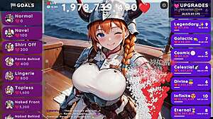 hot viking joins threesome in hentai clicker