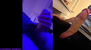 Cumshot ending with big white dick shooting a big load