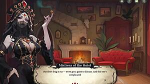 Hotel tales spooky hentai game ep 5 ghost bartender teases cowgirl
