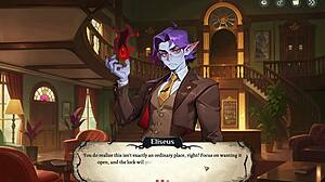 Hotel tales spooky hentai game ep 5 ghost bartender teases cowgirl