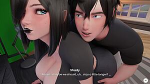 Big Titty Goth Girl Loves Rough Sex 3d Animation