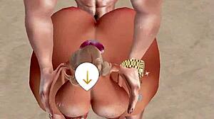 Can her big ass handle this monster cock on imvu