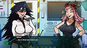 My hero academia hentai game features solo anime action