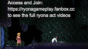 Hentai game crisis point ext cute blonde giving a titjob in new adventure erotic game