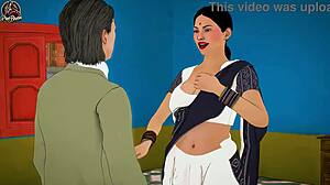 Desi indian bhabhi seduced young tenant for hard fuck