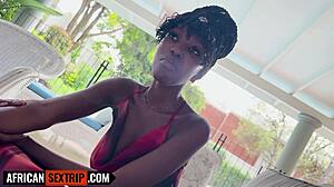 This ebony teen told her parents she was at bible study
