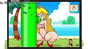 peach sucks thirty dicks in gloryhole game