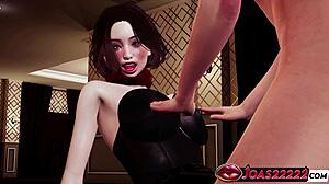 Madeleine enjoys sensual body play
