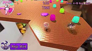 flying through levels to see sexy maid porn